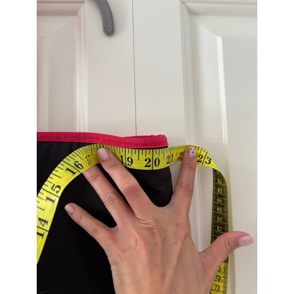 Trader Joe’s Insulated Reusable Grocery Tote Bag Black Red Large Cooler Shopper - Picture 6 of 9